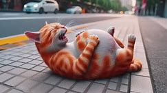Sad Story of Pregnant Cat Poor Cat Family #cat #cute #ai #kitten #viralcat #catstory