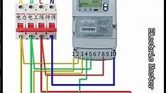 How to wire a three-phase four-wire electric meter with a transformer