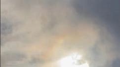Beautiful sun ☀️ rainbow 🌈 clouds #godsglory #rainbow #sun #nature