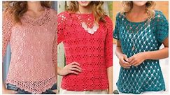 Extra Beautiful Crochet Hand knitting Blouse Shirt Patterns Diy projects