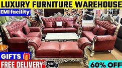 सबसे सस्ता फर्नीचर गोदाम | Price Challenge Luxury Furniture | Sofa, Bed, Chair, Dining Factory Rate
