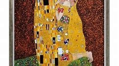 La Pastiche Gustav Klimt 'The Kiss' (Full view) Hand Painted Oil Reproduction - Bed Bath & Beyond - 27074461