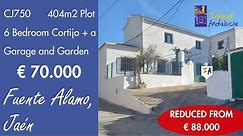 Just 70K 6 Bedroom Cortijo + Garage, Garden Properties for sale in Spain Jaen inland Andalucia CJ750