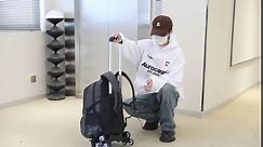 MITOWERMI Rolling Backpack for Boys, Camouflage Backpack with Wheels for Adult, Teens Roller Trolley School Bag Bookbag on Wheels, Black Grey-6 Wheels