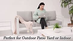 UDPATIO Aluminum Patio Furniture Set, Metal Patio Furniture Outdoor Couch, Aluminum Patio Chairs