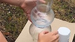 Sleek & contemporary IKEA glass vase hack ☺️ #diy #onabudget #homedecor #vase #homeaccessories #ikeahack | On A Budget