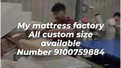 ""My Mattress Factory All Custom Size Available Order Now Contact on this number 👆😍