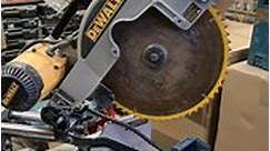 An easy mistake to make, luckily a simply one to fix. #dewalt #mitersaw #repair #tools #toolrepair #dws718 #dewaltsaw #mistake #problem #fix #mend #DIY #gonewrong @deandohertygreaser | Deandohertygreaser