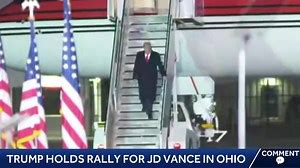 Former President Donald Trump holds rally for JD Vance in Dayton, Ohio