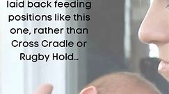 Laid back breastfeeding Research has shown that using laid back feeding positions are more likely to initiate a newborn’s feeding reflexes, and lead to successful breastfeeding, in comparison to other feeding positions. Research has shown that feeding in the cross cradle position leads to a 4 fold increase in nipple trauma in the early days of breastfeeding…why is this so often the default taught position? Using laid back feeding positions means families can adapt and adjust their positioning ac