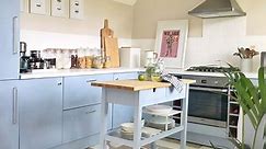 See how this IKEA trolley was transformed into a chic kitchen island for £90