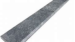 Bardiglio Gray Marble Shower Curb, Shiny Polished for Schluter Kerdi Board Custom Cut up to 72 inches Long (Width: 6 inches, Thickness: 0.75 inches)