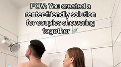 Replying to @Muna Showering solo got an upgrade here too. With Tandem Shower, we’ve got your back… and your front 😉 #tandemshower #doubleshowerheads #coupletok #showerupgrade