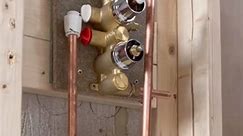 First fixing a shower valve bending copper into place! #asmr #plumbing #toolbag #pipes #tools #clean | Mmplumber