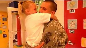 Military Dad surprises Daughter