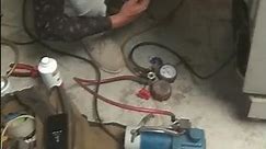 fridge repair gas filling #fridge #repair #dubai #india #ytshorts #reels