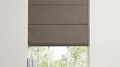 Boolegon Blackout Roman Windows Shades, Room Darkening Blinds for Windows, Easy to Install Thermal Insulated Window Blind for Room, Door, Sandy Brown,58-59" W x 57-64" H