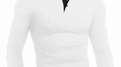 HAOMEILI Men's Short & Long Sleeve Polo Shirts Casual Slim Fit Basic Designed Cotton Shirts