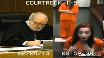 Teenager giving judge the finger lands her in jail
