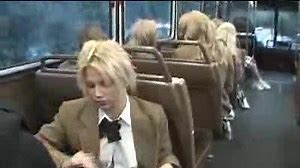 Naughty s***girl suck and stroke on the bus