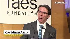 Aznar acusa a Sánchez de llevar a cabo "una comedia de caudillismo lacrimógeno"
