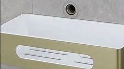 Tecmolog Stainless Steel Drilling Bathroom Shelf Shower Rack,Wall Mounted Shower Storage Caddy