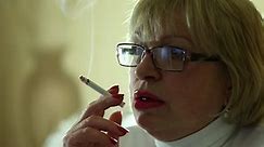 Female Smoker Senior Woman Glasses Smoking Stock Footage Video (100% Royalty-free) 10268237 | Shutterstock