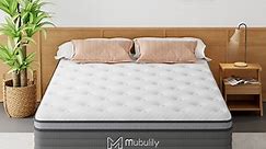 Mubulily Queen Mattress, 12 inch Hybrid Mattress in a Box with Gel Memory Foam, Motion Isolation Individually Wrapped Pocket Coils Mattress, Pressure Relief, Medium Firm Support, CertiPUR-US
