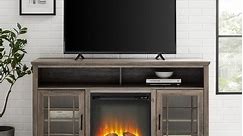 Middlebrook 58-inch Glass Door Fireplace TV Stand - Bed Bath & Beyond - 32017712