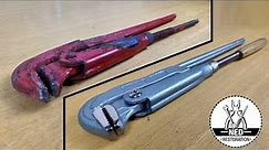Rusty And Broken Pipe Wrench - Tool Restoration