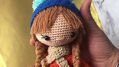 Amigurumi Doll-Customized Stuffed-Crochet Doll-Handmade Products-Nursery Decor-Baby Toy-Handmade Crochet-Amigurumi Crochet-Winter Girl
