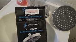 HOW TO REPLACE A SHOWER HEAD. INSTALL HIGH PRESSURE SHOWER HEAD. SPARKPOD