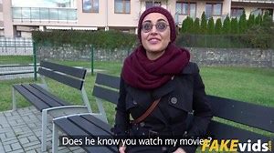 Afghan beauty gives forest blowjob
