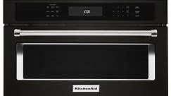 KitchenAid 27" Black Stainless Steel Built-In Microwave Oven - KMBP107EBS