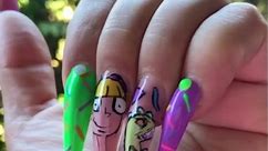 Xxl Rugrats stiletto nails