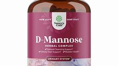 D Mannose with Cranberry Extract Capsules - D Mannose Capsules for Kidney Cleanse Liver Support and Urinary Tract Health for Women - D-Mannose 1000mg per serving Capsules with Hibiscus and Dandelion