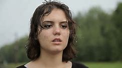 Teen Girl Standing in the Rain Stock Footage - Video of cheerful, people: 122640752