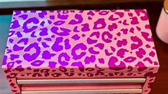Customized my Mini Kobalt tool box 😍 #minikobalttoolbox #pinkkobalttoolbox #lowes #kobalt #customize #leopardprint #fypシ #viralvideo