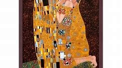 La Pastiche Gustav Klimt 'The Kiss' (Full view) Hand Painted Oil Reproduction - Bed Bath & Beyond - 20858209