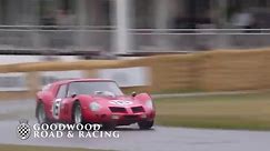 The Ferrari 250 GT Breadvan makes a gorgeous V12 noise as it goes up the FOS Hill