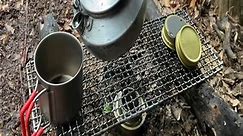 Solo camping with a rain tarp. Bushcraft with recommended camping tools