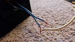 Convert speaker wire to AUX
