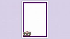 Carnival Page Border to Print