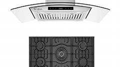 2 Piece Kitchen Package with 30" Gas Cooktop & 36" Ducted Island Range Hood - N/A - Bed Bath & Beyond - 33607810
