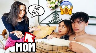 My Boyfriend's Mom Woke Up and Caught Us In Her BED! *she was MAD*