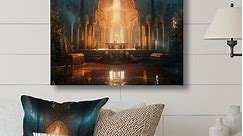 Designart "Regal Arabian Castle Interior" Glam Home Wall Art Prints - Bed Bath & Beyond - 38008854