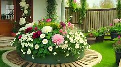 Formal Patio Flower Beds for an Elegant Touch | Modern Patio Flower Bed Designs for a Chic Look