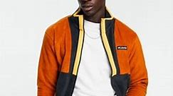 Columbia Back Bowl full zip fleece jacket in orange and black | ASOS