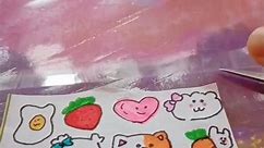How to make cute stickers at home ✨🌷🤍