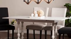 SEI Furniture Edenderry Farmhouse Folding Trestle Indoor Console to Dining Table